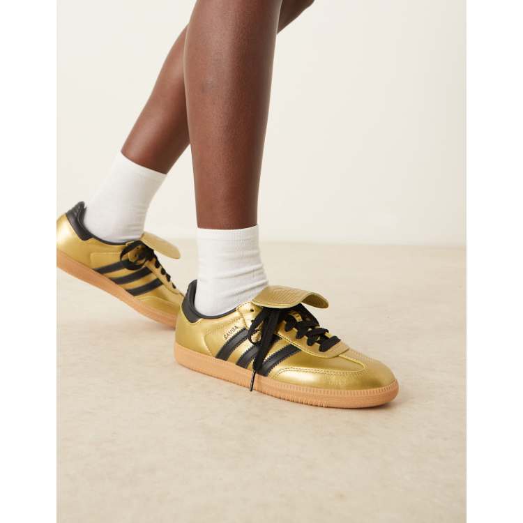 adidas Originals Samba LT trainers in metallic gold and black ASOS