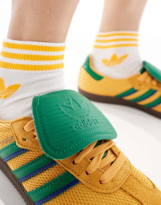 adidas Originals Samba LT trainers in yellow and green ASOS