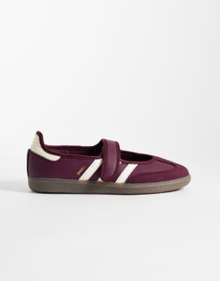 Adidas Originals Samba Mary Jane Pumps In Red