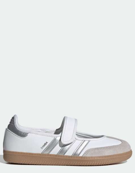adidas Originals - Samba - Mary Jane-sneakers in wit en zilver metallic - view 1