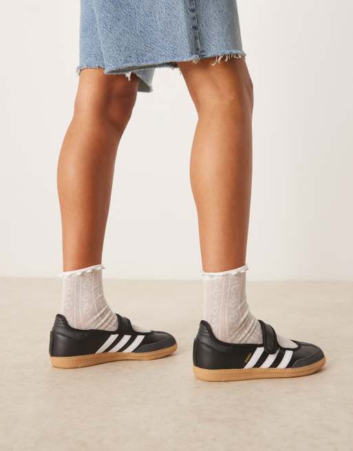 adidas Originals Samba Mary Jane trainers in black and white