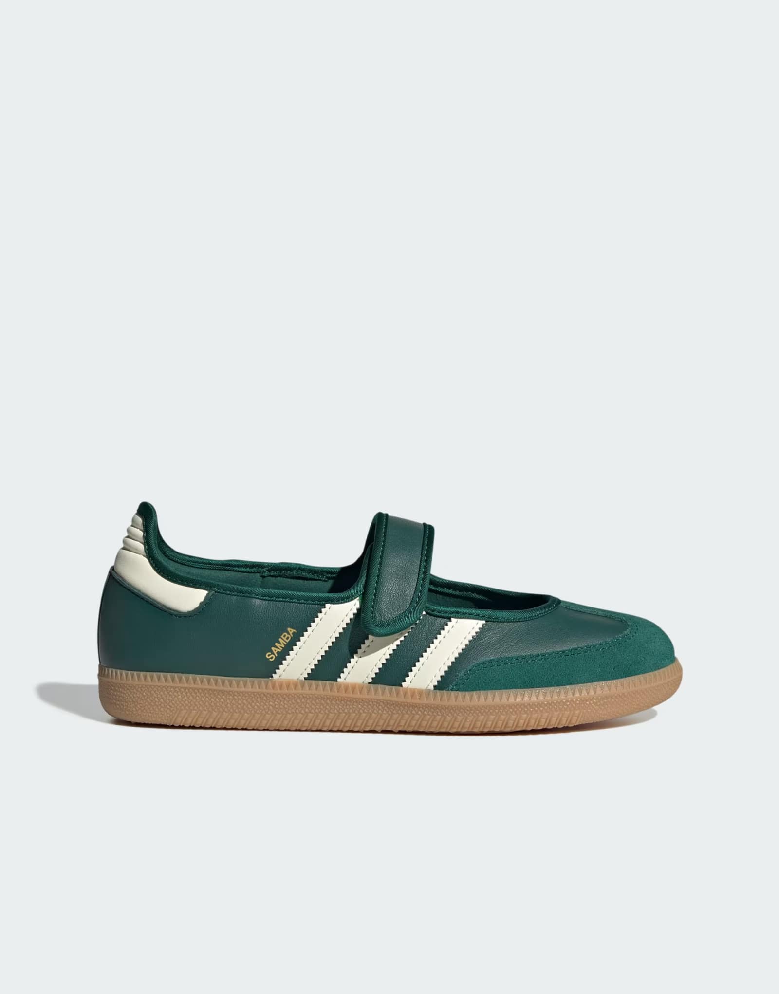 кроссовки adidas Originals Samba Mary Janes в университетском зеленом цвете