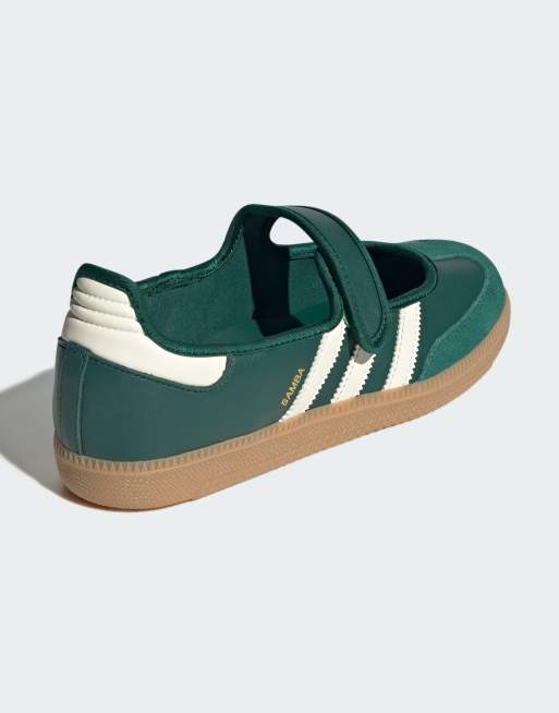 adidas gazelle silver green womens adidas Sambae Shoes - Women's - Cloud White / Green / Off White