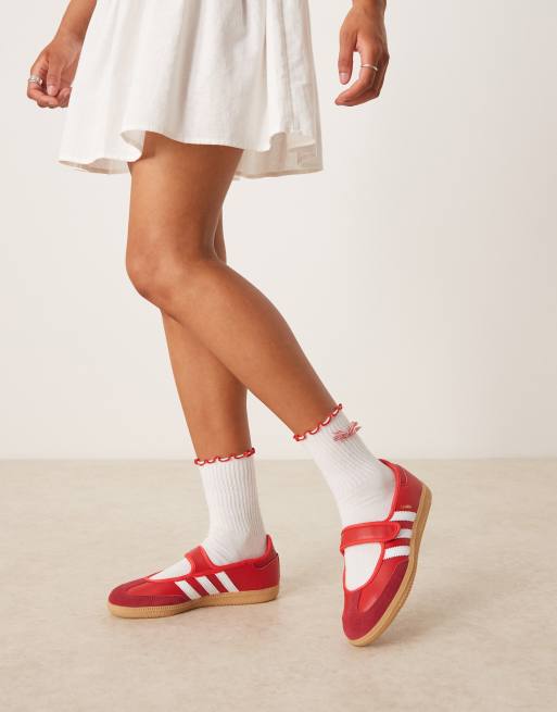 adidas Originals Samba mary janes in red | ASOS