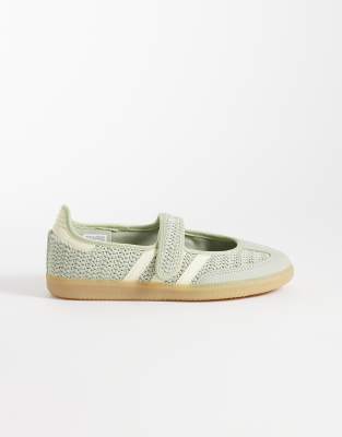 Adidas Originals Samba Mary Janes In Animal Print
