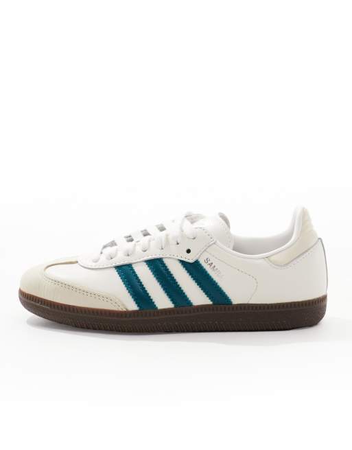 adidas Originals - Samba OG - Baskets - Blanc et sarcelle, 2 de 5