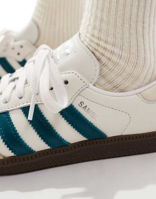 adidas Originals - Samba OG - Baskets - Blanc et sarcelle, 4 de 5