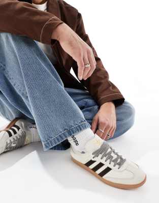 adidas Originals - Samba OG - Baskets - Crème et marron foncé-Blanc