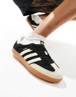 adidas Originals - Samba OG - Baskets en daim - Noir et beige