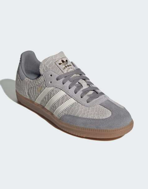 adidas Originals Samba OG baskets grises et blanc cassé avec semelle gomme - view 1
