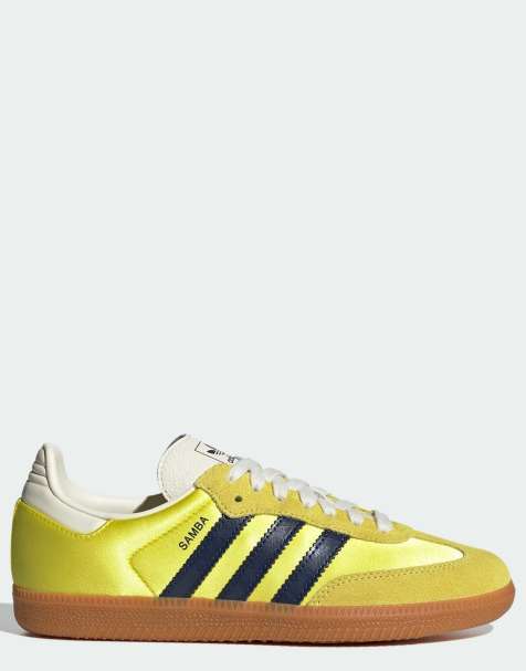 adidas Originals - Samba OG - Baskets - Jaune Shock et bleu marine - view 1
