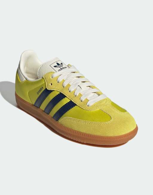 adidas Originals - Samba OG - Baskets - Jaune Shock et bleu marine | ASOS