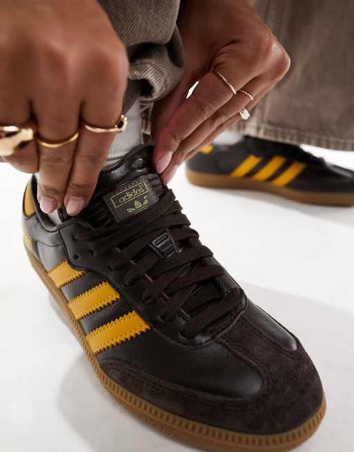 Adidas samba cheap noir et jaune