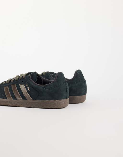adidas Originals Samba OG baskets noires et marron, 3 de 5