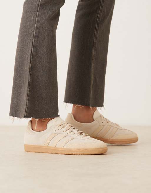 adidas Originals – Samba OG – Buty sportowe w kolorze kremowym i kamiennobeżowym
