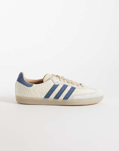 adidas Originals Samba OG buty sportowe w kolorze kremowym i niebieskim - view 1