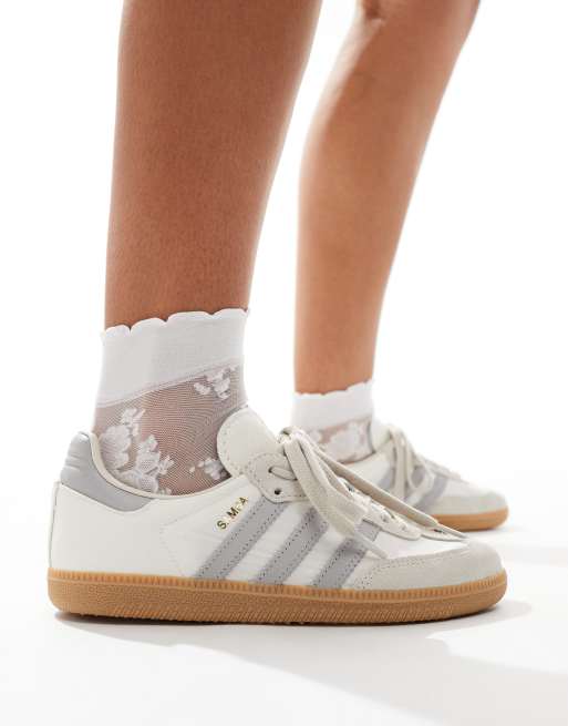 adidas Originals – Samba OG – Buty sportowe w kolorze złamanej bieli i szarym