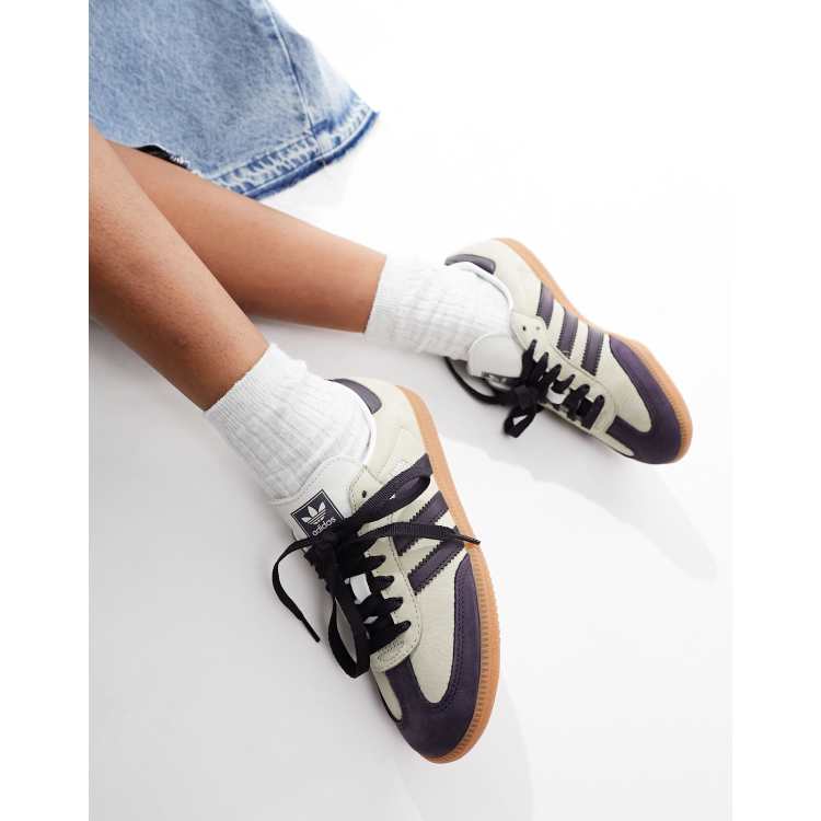 adidas Originals Samba OG gum sole sneakers in light gray ASOS