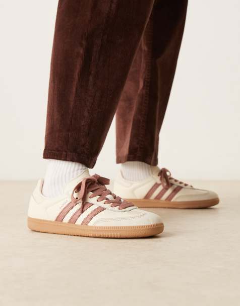 adidas Originals – Samba OG – Krämvita och ljusbruna sneakers - view 1