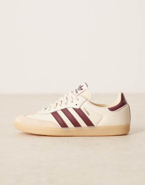 adidas Originals – Samba OG – Kremowo-bordowe buty sportowe - view 1