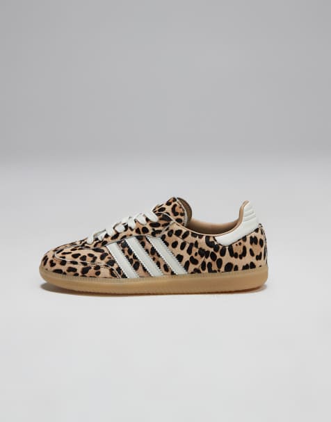 adidas Originals – Samba OG – Leopardmönstrade sneakers med gummisula - view 1