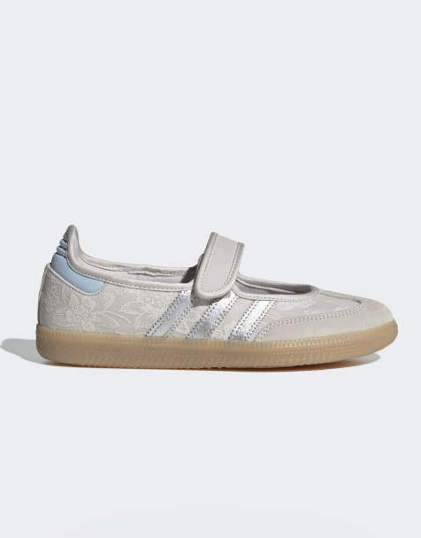 adidas Originals Samba OG Mary Jane in off white and silver - view 1