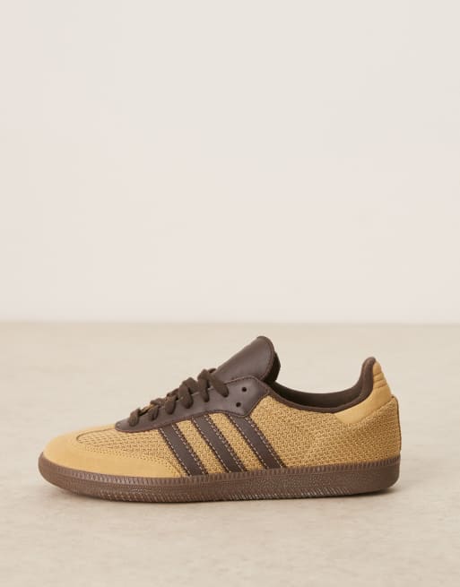 adidas Originals - Samba OG - Scarpe beige dorato/marrone scuro, 2 di 5