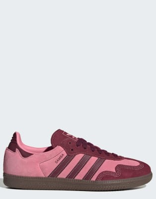 adidas Originals - Samba OG - Schuhe in Pink Spark / Shadow Red / Gum-Rosa