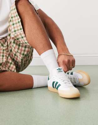 Size 12.5 adidas Originals adidas Originals Samba og shoes in cloud white / collegiate green shoes