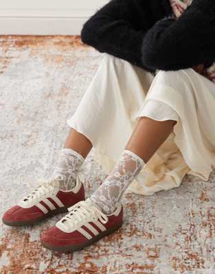 adidas Originals - Samba OG - Sneaker in Burgunderrot und Beige-Braun