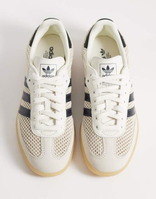adidas Originals – Samba OG – Sneaker in Creme und Schwarz in Häkeloptik, 2 von 5