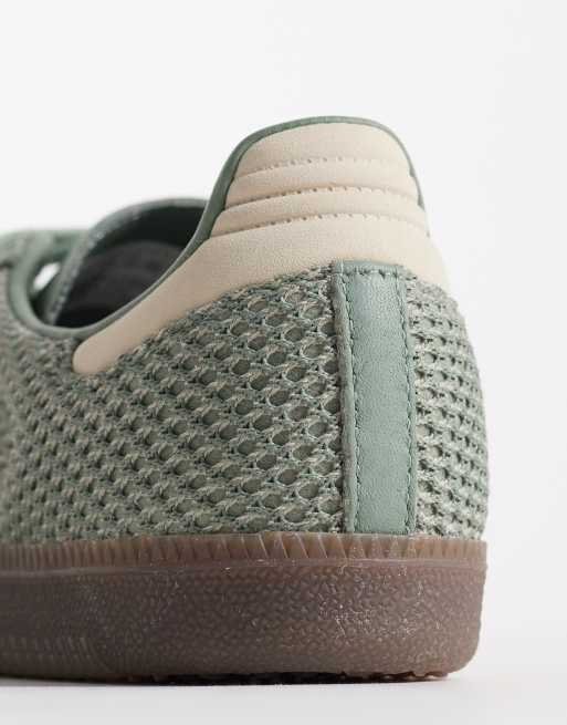 adidas Originals – Samba OG – Sneaker in Häkeloptik in Hellgrün und Weiß , 5 von 5
