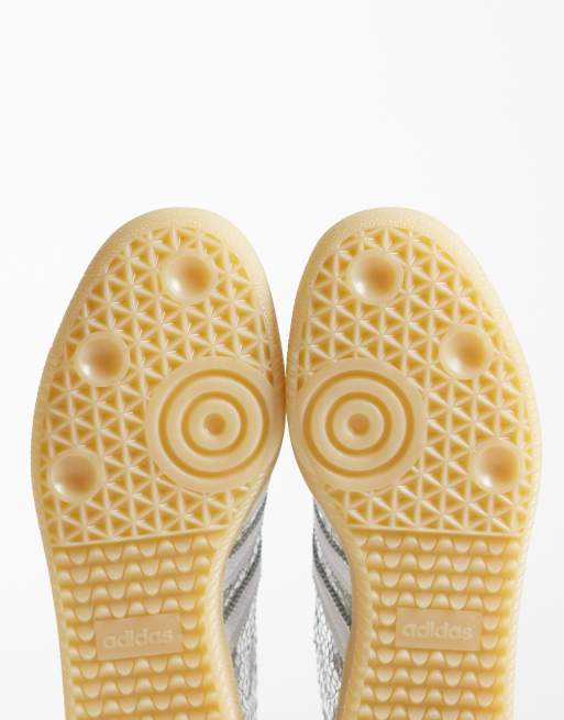 adidas Originals – Samba OG – Sneaker in Metallic-Silber mit Kroko-Muster , 5 von 5