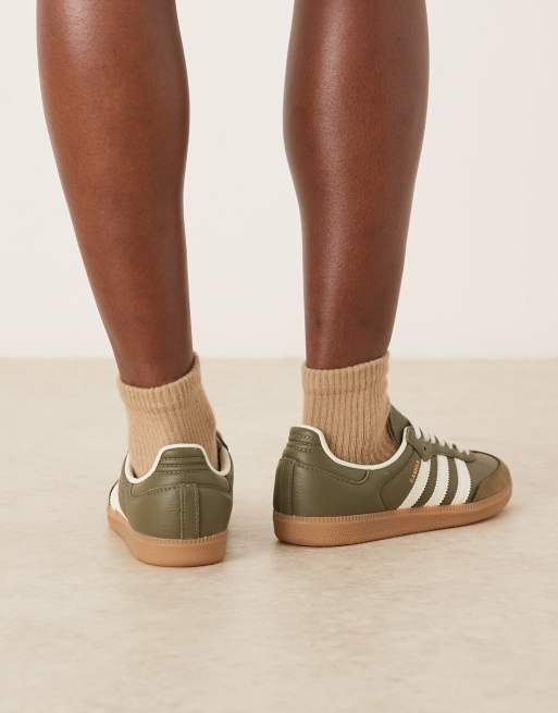 adidas Originals – Samba OG – Sneaker in Olivgrün und Weiß, 5 von 5