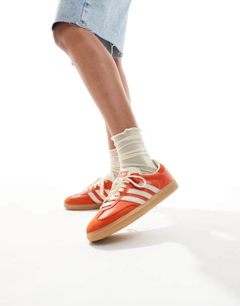 adidas Originals – Samba OG – Sneaker in Orange und Weiß - view 1