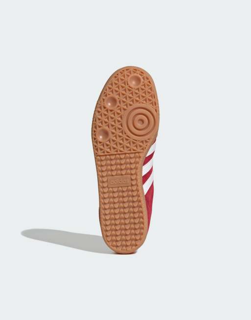 adidas Originals – Samba OG – Sneaker in Rot und Weiß mit Gummisohle, 3 von 5