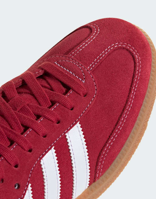 adidas Originals – Samba OG – Sneaker in Rot und Weiß mit Gummisohle, 4 von 5