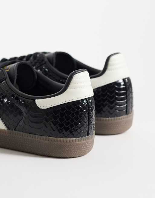 adidas Originals – Samba OG – Sneaker in Schwarz mit Kroko-Muster, 2 von 5