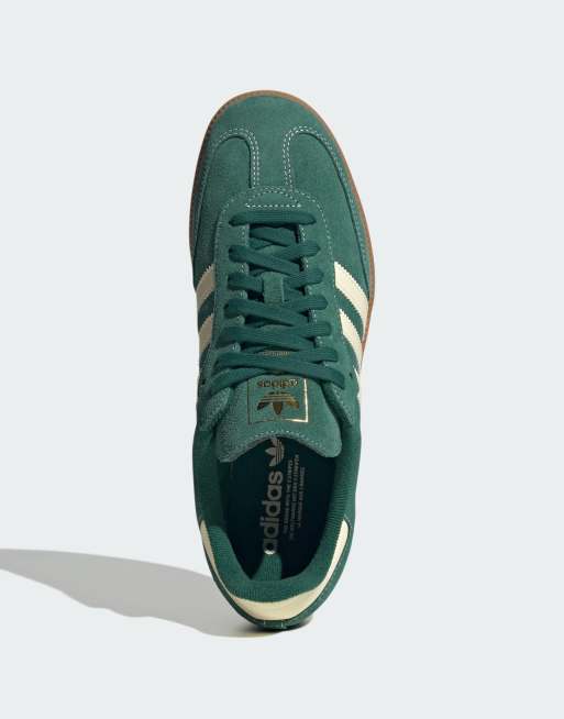 adidas Originals – Samba OG – Sneaker in Weiß und Grün mit Gummisohle, 2 von 5