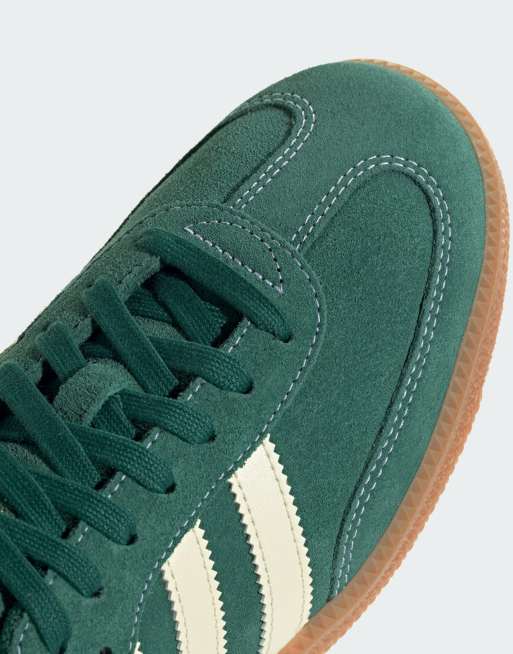 adidas Originals – Samba OG – Sneaker in Weiß und Grün mit Gummisohle, 3 von 5