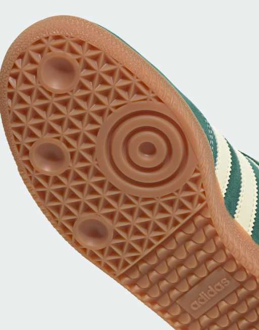 adidas Originals – Samba OG – Sneaker in Weiß und Grün mit Gummisohle, 5 von 5