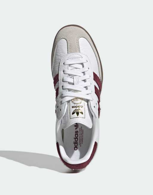 adidas Originals – Samba OG – Sneaker in Weiß und Kastanienbraun, 2 von 5