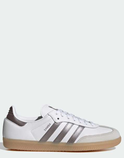 adidas Originals – Samba OG – Sneaker in Weiß und Silber - view 1