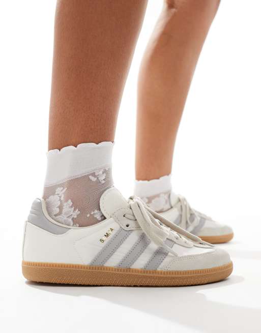 adidas Originals Samba OG Sneaker in WollweiB und Grau ASOS