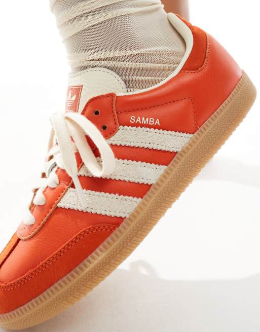 adidas Originals Samba OG Sneakers arancioni e bianche ASOS