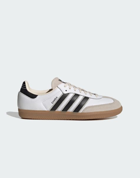 adidas Originals - Samba OG - Sneakers bianche e nere con suola in gomma - view 1