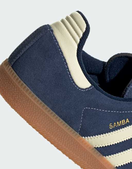 adidas Originals - Samba OG - Sneakers blu navy e bianche, 5 di 5