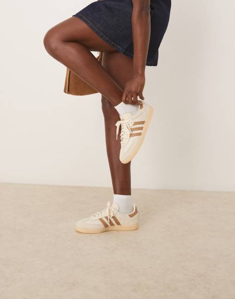 adidas Originals - Samba OG - Sneakers color crema e marrone all'uncinetto - view 1
