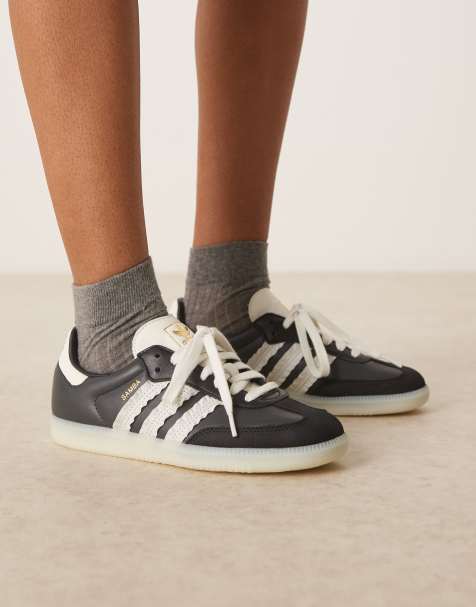 adidas Originals Samba OG sneakers in black and white ruffle - view 1