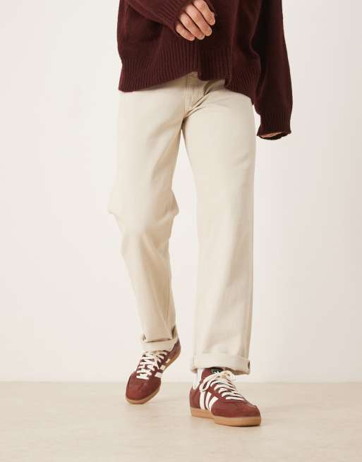 adidas Originals Samba OG sneakers in brown and white